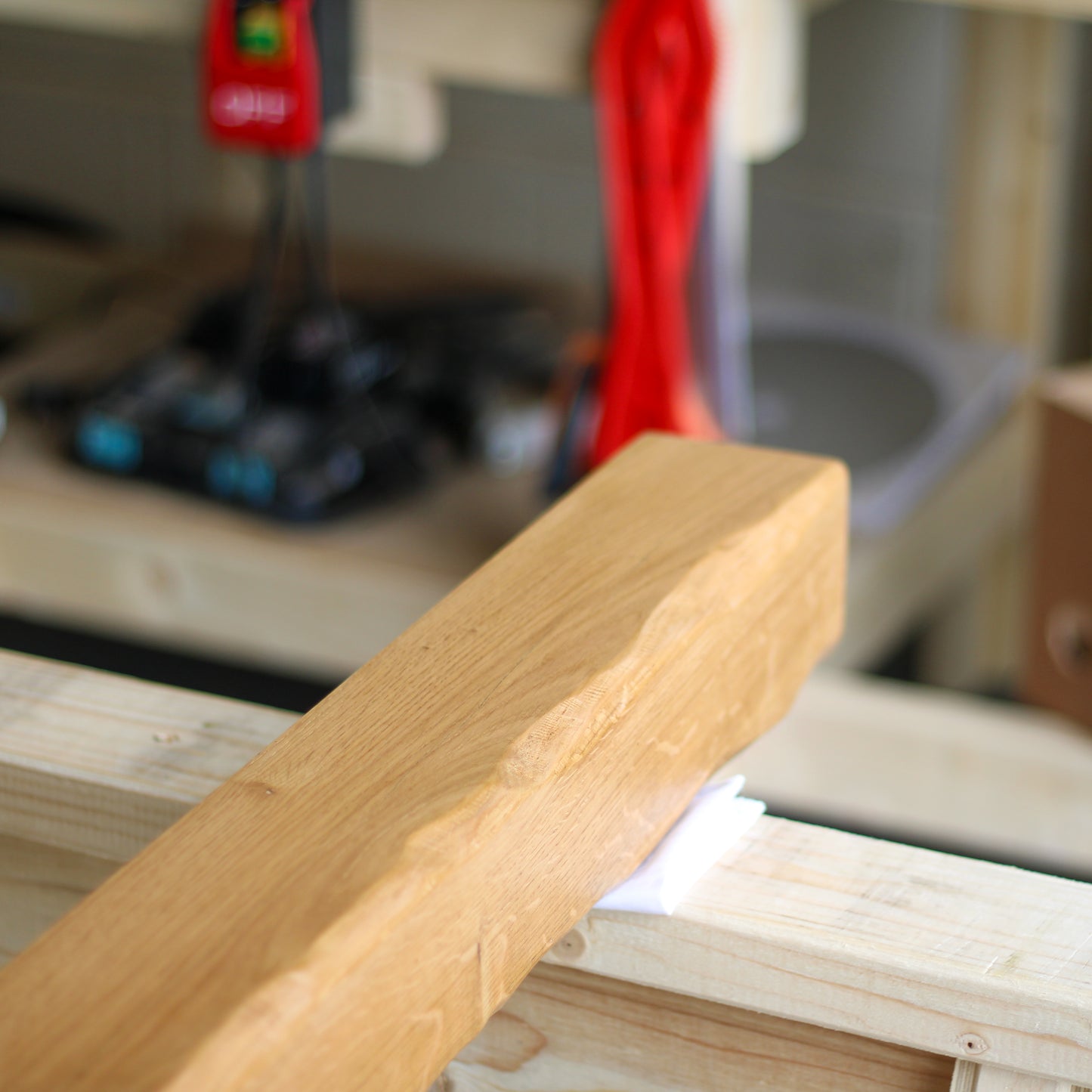 Oak Mantelpiece, 10 x 10cm - Rustic Edge - Ivel & True