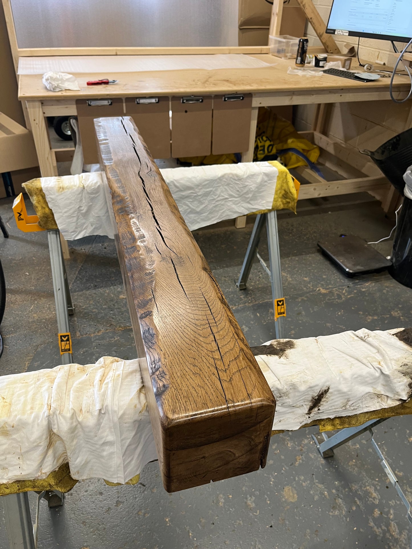 Oak Mantelpiece, 15 x 15cm - Rustic Edge