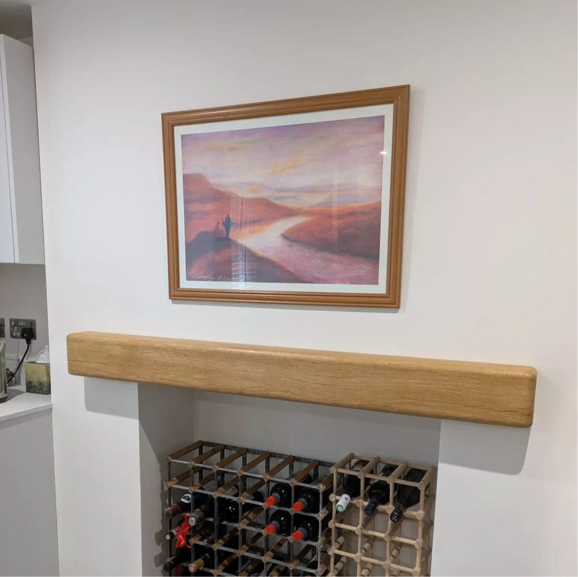 Oak Mantelpiece, 10 x 15cm - Large Rounded Edge - Ivel & True