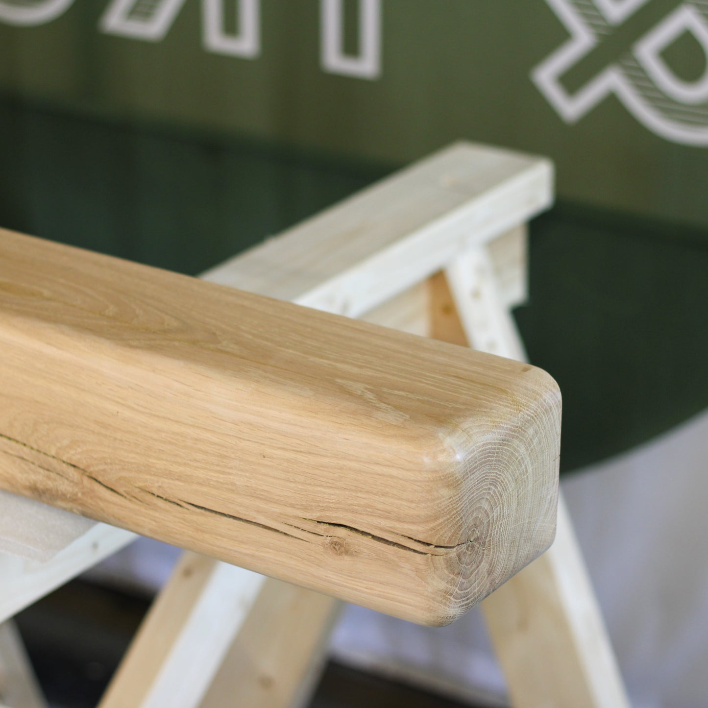 Oak Mantelpiece, 12.5 x 12.5cm - Large Rounded Edge - Ivel & True