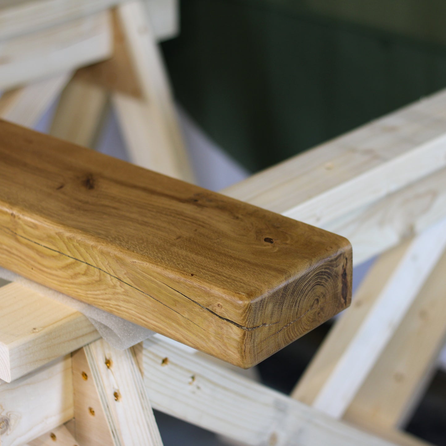 Oak Shelf, 7cm Thick - Small Rounded Edge - Ivel & True