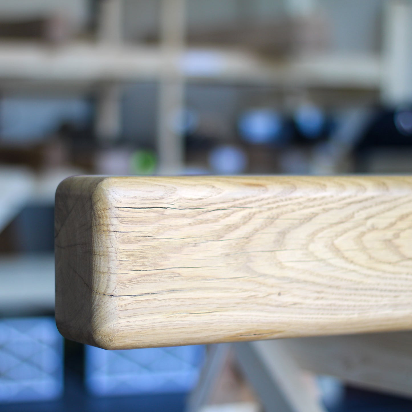 Oak Mantelpiece, 10 x 15cm - Large Rounded Edge - Ivel & True