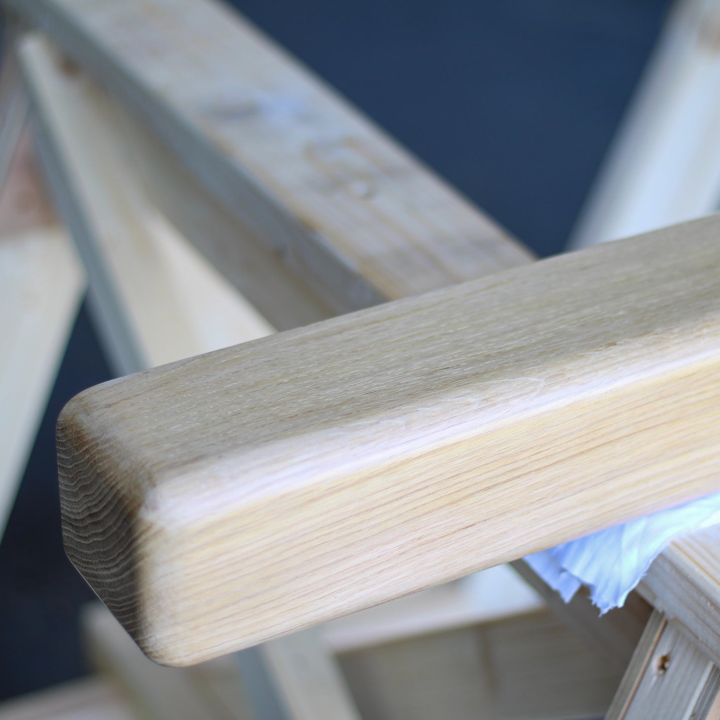Oak Mantelpiece, 10 x 10cm - Large Rounded Edge - Ivel & True