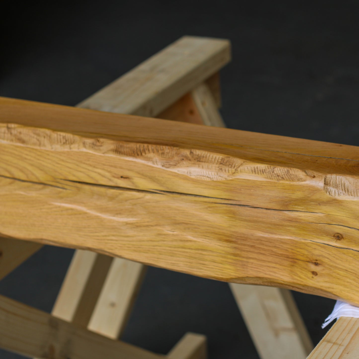 Oak Mantelpiece, 10 x 15cm - Rustic Edge - Ivel & True