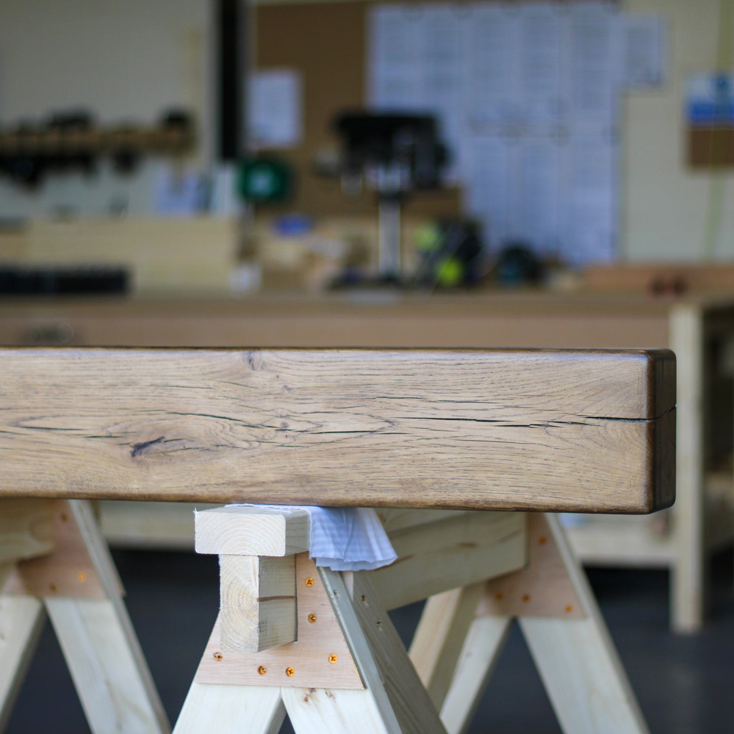 Oak Mantelpiece, 10 x 15cm - Small Rounded Edge - Ivel & True