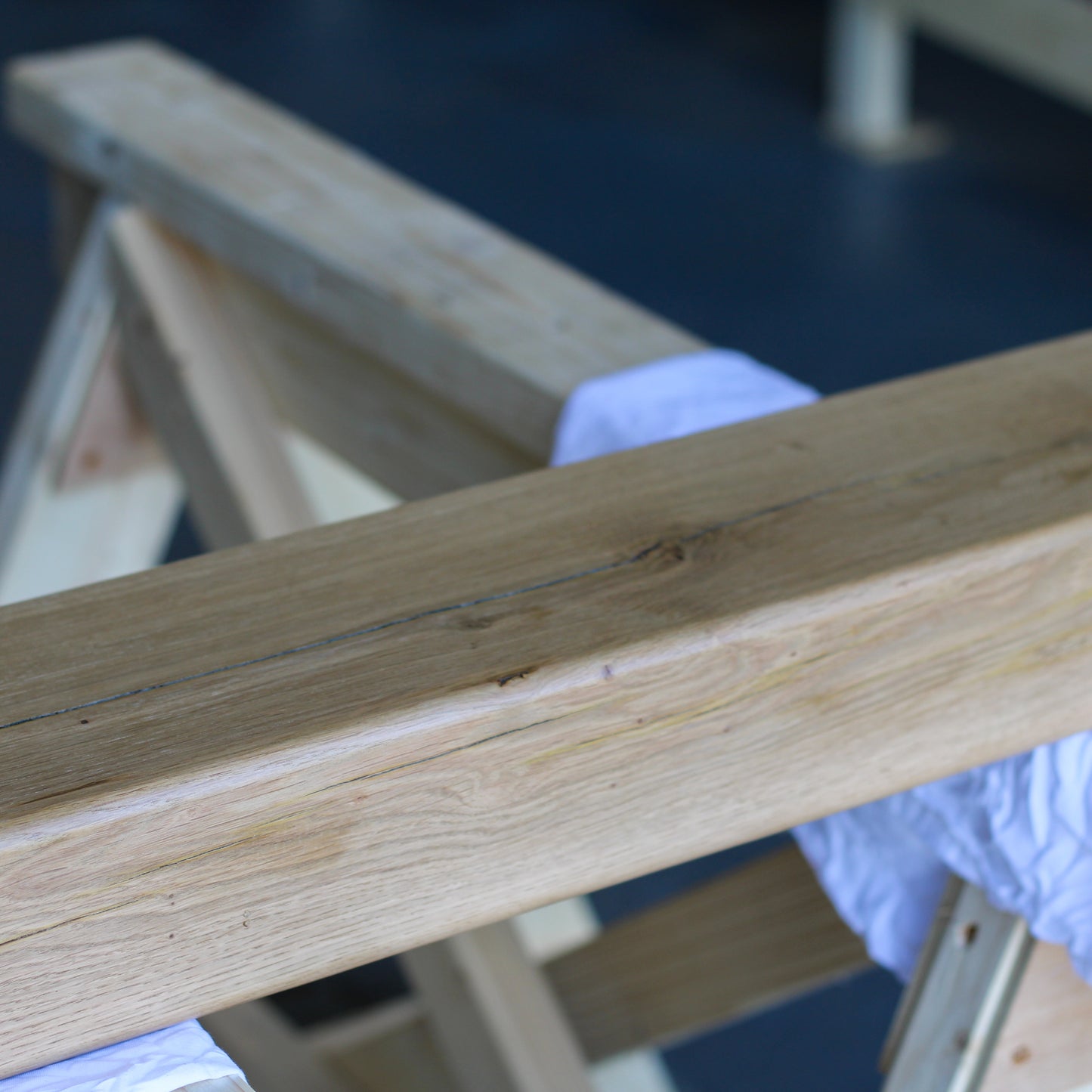 Oak Shelf, 10cm Thick - Small Rounded Edge - Ivel & True