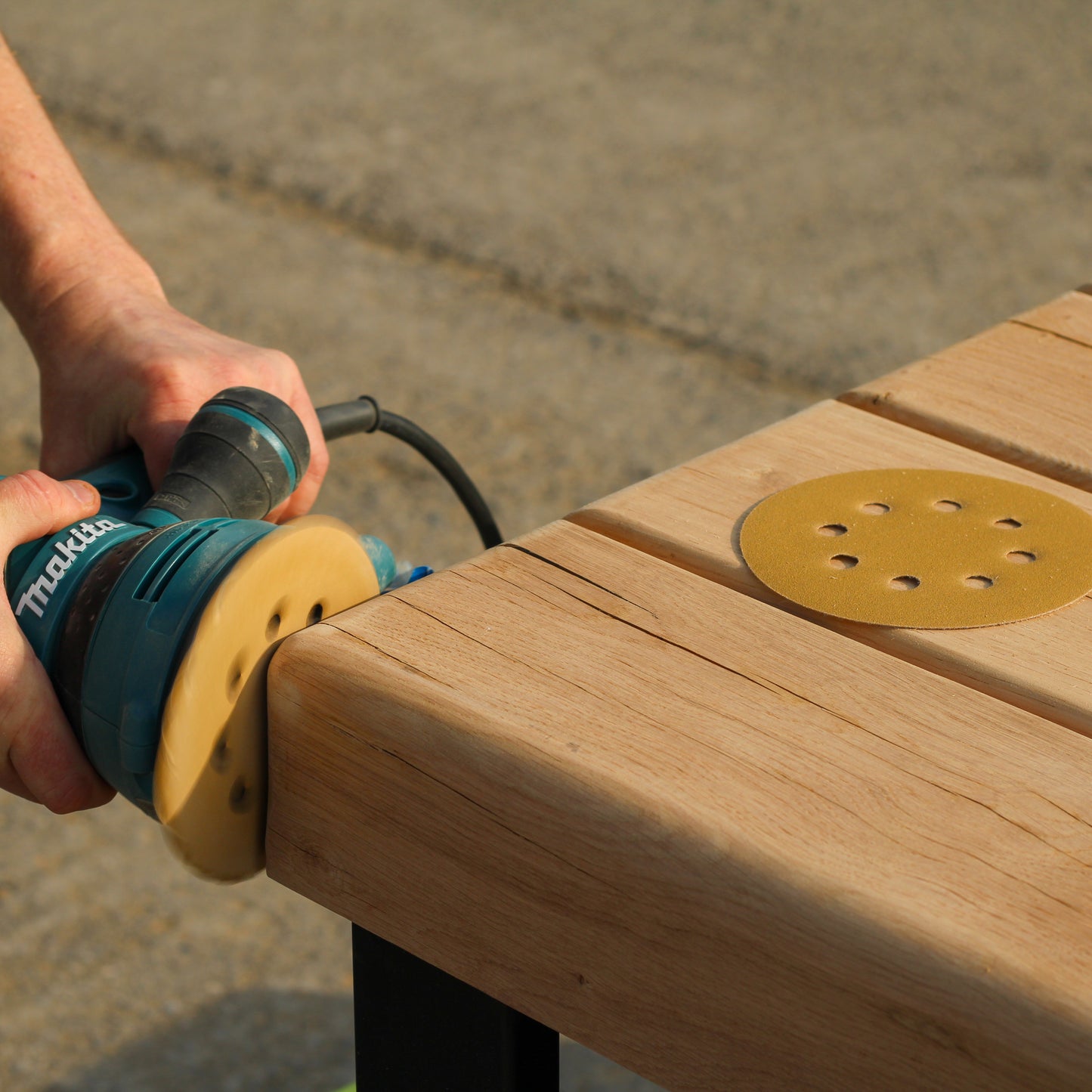 Solid Air-Dried Oak Garden/Outdoor Bench - Large Rounded Edge - Ivel & True