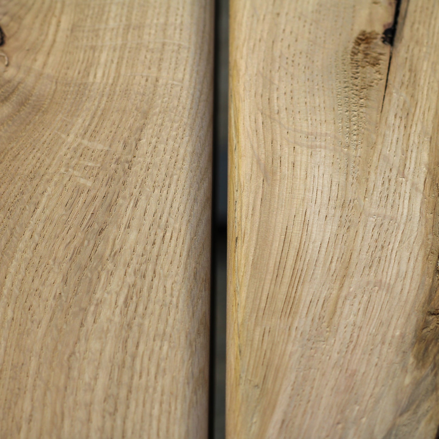 Solid Air-Dried Oak Garden/Outdoor Bench - Large Rounded Edge - Ivel & True