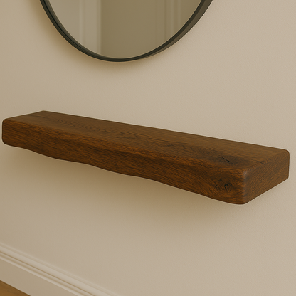 Oak Shelf, 7cm Thick - Waney Edge - Ivel & True