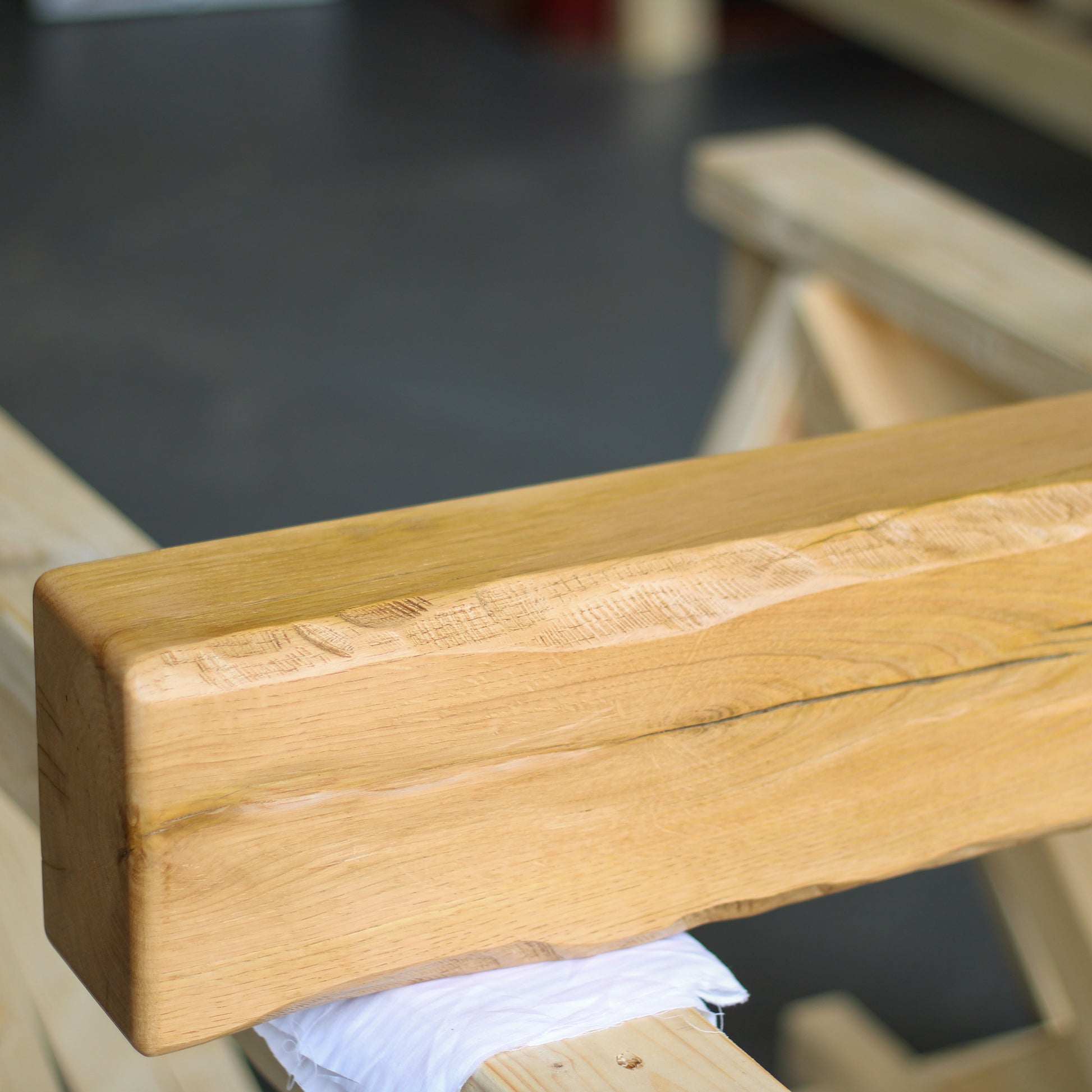 Oak Mantelpiece, 10 x 15cm - Rustic Edge - Ivel & True