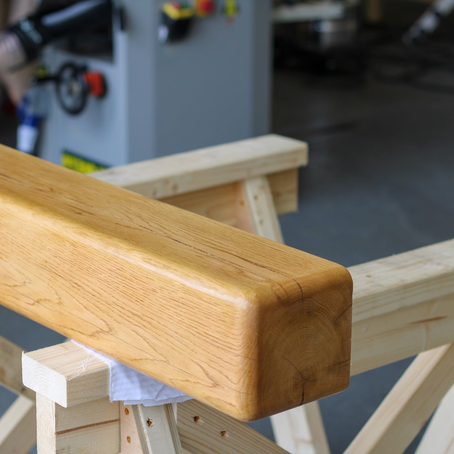 Oak Mantelpiece, 15 x 15cm - Large Rounded Edge - Ivel & True