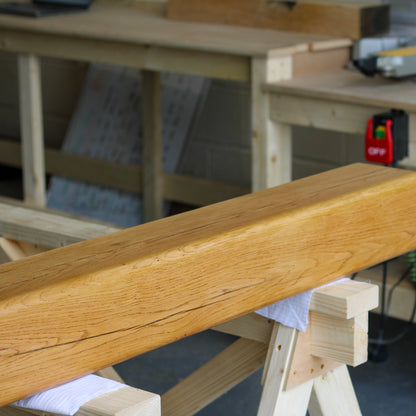 Oak Mantelpiece, 15 x 15cm - Large Rounded Edge - Ivel & True