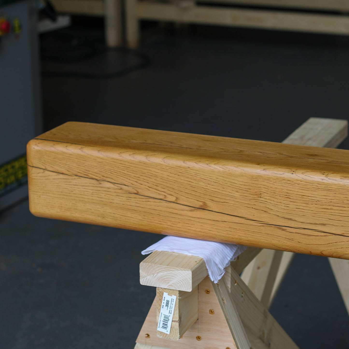 Oak Mantelpiece, 15 x 15cm - Large Rounded Edge - Ivel & True