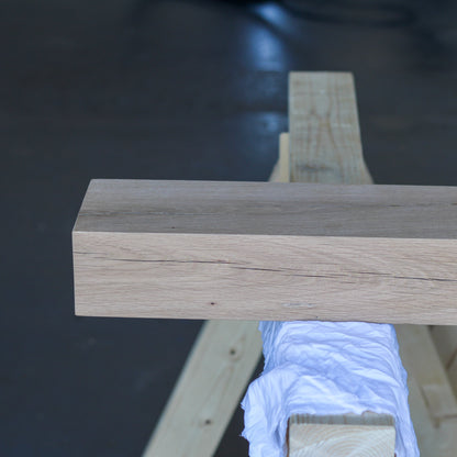 Oak Shelf, 10cm Thick - Straight Edge - Ivel & True